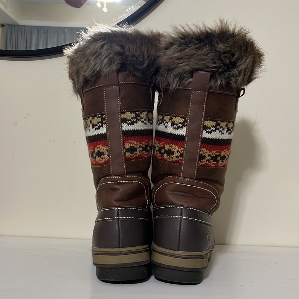 Northside Bishop Tan Nordic Winter Boots Size 9 - Picture 4 of 9